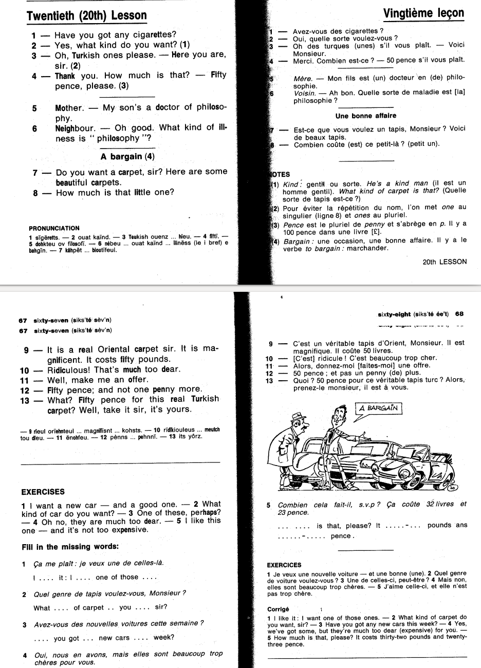 Twentieth Lesson